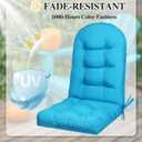 2 Pack Adirondack Chair Cushion, Waterproof Rocking Chair Cushion - Fade Resistant Patio Furniture Cushions, Thickened Patio Chair Pad for Outdoor and Indoor, 49x20x5 Inch