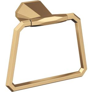 Amerock Champagne Bronze Towel Ring - 5-9/16 in Length - Bath & Kitchen Towel Holder