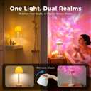 Waterproof Shower Lamp Sets with 16 Color Ocean Wave Projector, Rechargeable LED Light with Remote & Touch Control, household lamp sets 3 White Modes,USB-C for Bathroom, Bedroom, Spa Gifts