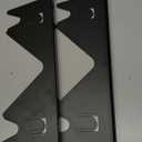 Stainless Steel Stove Gap Covers (2 Pack), Stove Gap Filler, Stove Counter Gap Guards for Kitchen, Range Trim Kit, Easy Clean with Heat Resistant, Adjustable Length 13.8 to 27.6, Width 0.79" (Black)