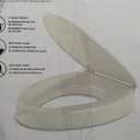 KOHLER 25875-96 Hyten 3" Height, Elevated Soft Close Elongated Toilet Seat, Contoured Seat with Grip-Tight Bumpers, Quick-Attach Hardware, No Slam Toilet Seat, Biscuit