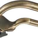 Anqiue Bronze Double Curtain Rods For Windows 48-88 Inch,Heavy Duty Double Curtain Rod with Aluminum Finial and Bracket,Adjustable Curved Double Window Rods For Blackout Or Room Darkening Panel