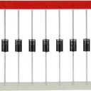 BOJACK 1N5408 Rectifier Diode IN5408 3 A 1000 V DO-201AD Axial 5408 3 amp 1000 volt Electronic Silicon Diodes (Pack of 50)