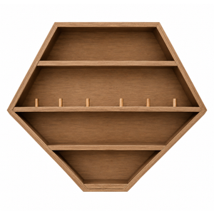 Baseball Display Case, 10 Baseball and 10 Tournament Championship Ring Display Case, Wood Display Holder for Baseballs, Trophy and Medal Gift Display Case, Souvenir and Collectables Display