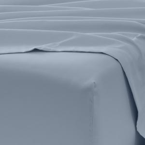 Single 96"x96" Light Grey Blue Mattress Cover