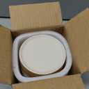 Ceramic Jar with Lid, Coffee Canisters with Airtight Lids Kitchen Food Storage Container for Spice Loose Leaf Tea, Small Decorative Jars for Countertop Coffee Bar Accessories - White 20 fl.oz