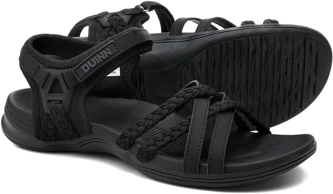 UBFEN Womens Hiking Comfort Sport Sandals Beach Vacation Camping Casual Sport Sandals with Adjustable Straps and Arch Support (8)