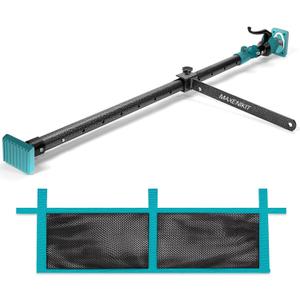 Cargo Bar for Pickup Truck Bed Expands from 40 to 70 in with 200 LB Bearing Capacity, Comes with 1 Cargo Net Organizer, 1 Divider Bar