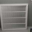 Howeall 24"W x 24"H [Duct Opening Size] Steel Return Air Filter Grille - Removable Face/Door for 1 inch Filters -HVAC Vent Cover Grill - White [Outer Dimensions: 26 5/8"W X 26 5/8"H]
