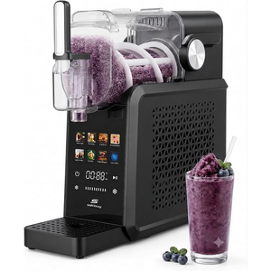 SSKIOUY Slushie Machine, 88oz Slushie Maker with Adjustable Temperature, LED Display, Auto-Clean, 7-in-1 Frozen Drink Maker for Ice Cream, Frappés, Milkshakes, and Frozen Margaritas-BLACK