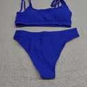 High Waisted Bikini for Women Tummy Control Bottoms Push Up Crop Top Swimsuit 2 Piece High Cut Teens Girls Bathing Suits Medium