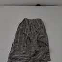 Women Summer Dress Striped Black XL