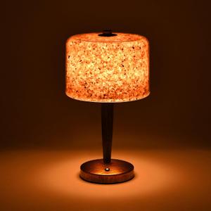 Salt lamp with Touch dimmer Control USB Himalayan Salt lamp Natural Rock lamp high Transparency PC lampshade (excluding USB Adapter)