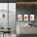 A4 Picture Frame Black 3 Pcs set can Display 6x8 Picture with Mat or A4 Without Mat on the Wall