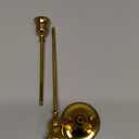 2 Sets(6 Pcs) Brass Gold Metal Taper Candle Holders Candlestick Holders, Vintage Modern Decorative Centerpiece Candlestick Holders for Table Mantel Wedding Housewarming Gift