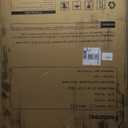 36" Extra Tall and Wide Baby Gate for Stairs Doorways - Pressure Mounted Metal Pet Gate with Double Safety Lock - Easy Walk Through Indoor Doggie Gate,White