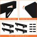 Stove Gap Covers Stainless Steel,2 Pack Stove Gap Filler Range Trim Kit with Non-Slip Mat,Easy Retractable 12.7 to 25,Sturdy and Heat Resistant Stove Gap Guards for Kitchen,Countertop (Long Style)