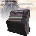 Accordion Backpack, Cotton Fabric, Water Proof, 48-120 Bass, with Adjustable Shoulder Straps, Front Zip Pocket for Accessories, for Travel Performance
