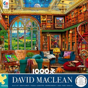 Ceaco - David Maclean - Country Library - 1000 Piece Jigsaw Puzzle