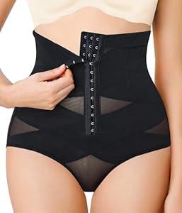 High Waisted Tummy Control Shapewear Girdles for Women Body Slimming Shaper Adjustable Fupa Control Underwear (XX-Large, Beige)