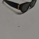 Cat Eye Sunglasses for Women, Black Frame with Gold Accent, Retro Style Novelty Eyewear