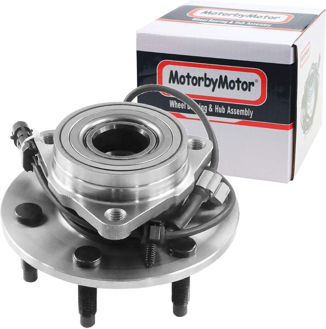 MotorbyMotor 515036 Front Wheel Hub and Bearing Assembly 4WD with 6 Lugs for Chevy Silverado Tahoe Avalanche Suburban Express 1500, GMC Sierra Yukon Savana, Cadillac Escalade ESV EXT w/ABS
