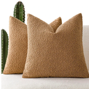 Covers Accent Solid Pillow Cases Cozy Soft Decorative Couch Cushion Case for Chair Sofa Bedroom Living Room Home Decor, 20 x 20 Inch,Rust