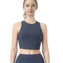 Women's Cropped Bra top,Crown Blue-S (S)
