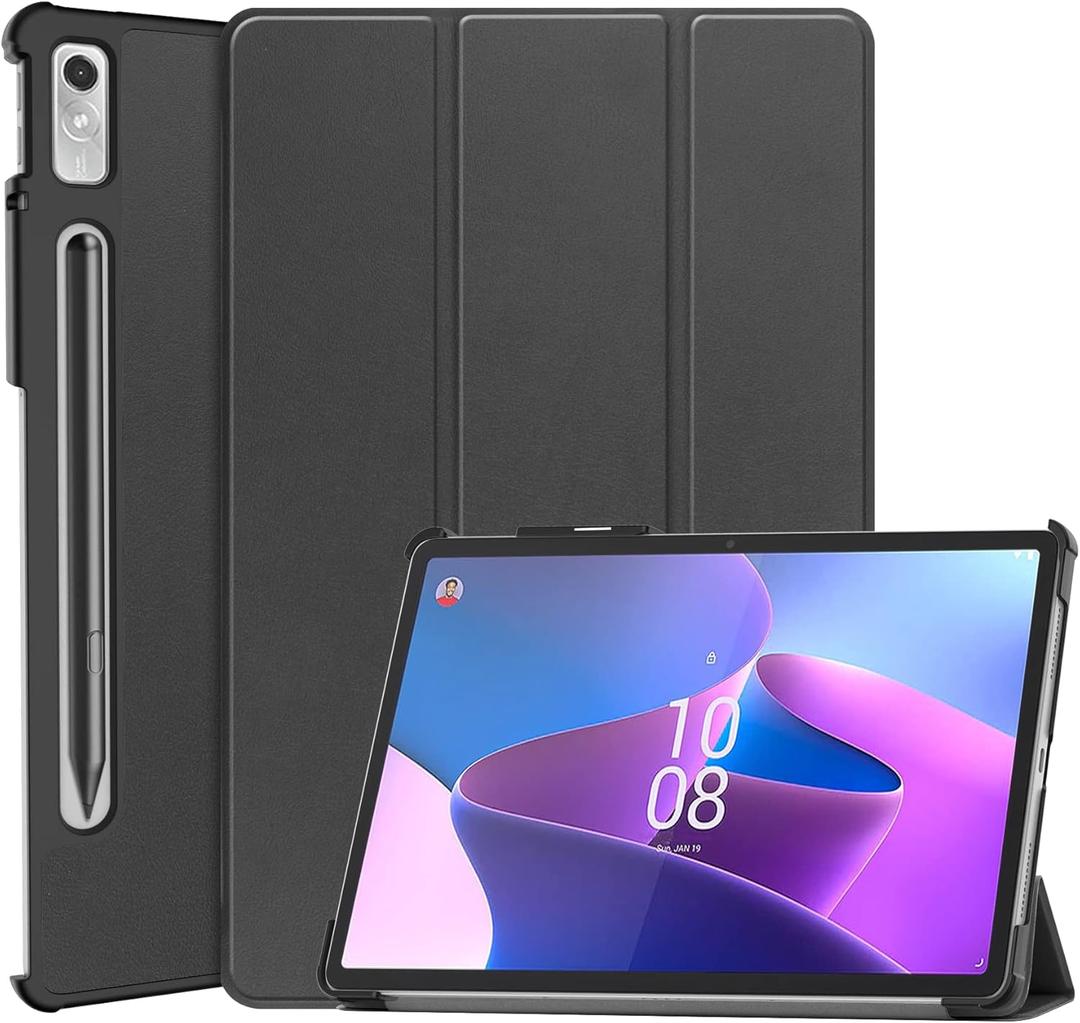 Smart Case for Lenovo Tab P11 Pro Gen 2 Case 11.2'', Ratesell Lightweight Trifold Stand Smart Multi-Angle Stand Cover Case for Lenovo Xiaoxin Pad Pro 2022 /Tab P11 Pro 2022 Black