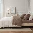 King Washed Cotton Sheet Set, 4-Piece, Relaxed Linen Feel