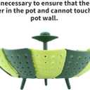  Foldable Steamer Basket,Silicone Vegetable Steamer Basket,Food Steamer,Pot Steamer Basket High Temperature Resistant Cooker Dish Steamer Basket For Steaming Fruit