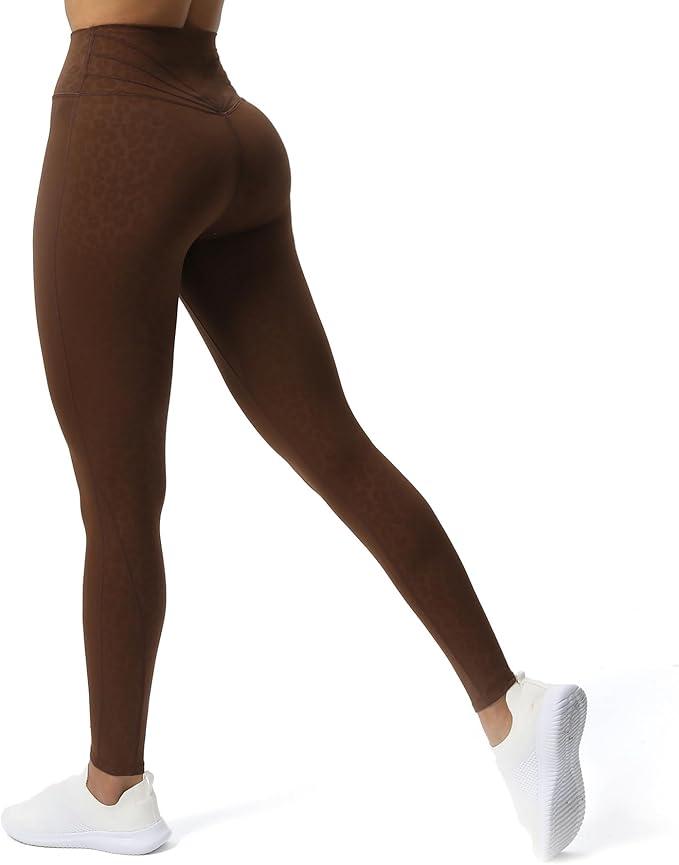 Aoxjox High Waisted Workout Leggings for Women Trinity Yoga Pants 26.5", Size XXL