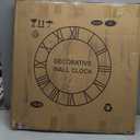 LEIKE Large Wall Clocks with Night Light Battery Operated,Silent Non Ticking,Rustic Modern Big Wood Clock for Living Room, Bedroom,Kitchen,Farmhouse,Office,Home Decor-30 Inch(Roman Numerals)