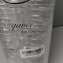 Lillian Signature Collection 40 Count Elegance Coffee Mug, 8-Ounce, Clear