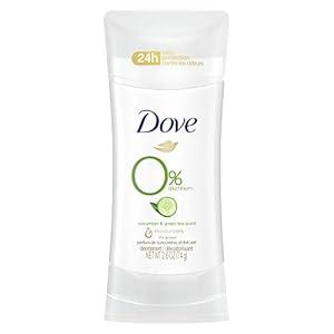 Dove Aluminum Free Deodorant for Women Cucumber and Green Tea 48 hour odor protection 2.6 oz (2.6 Ounce (Pack of 4))