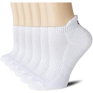 CS CELERSPORT 6 Pairs Ankle Athletic Running Socks Low Cut Sports Tab Socks for Men and Women, M