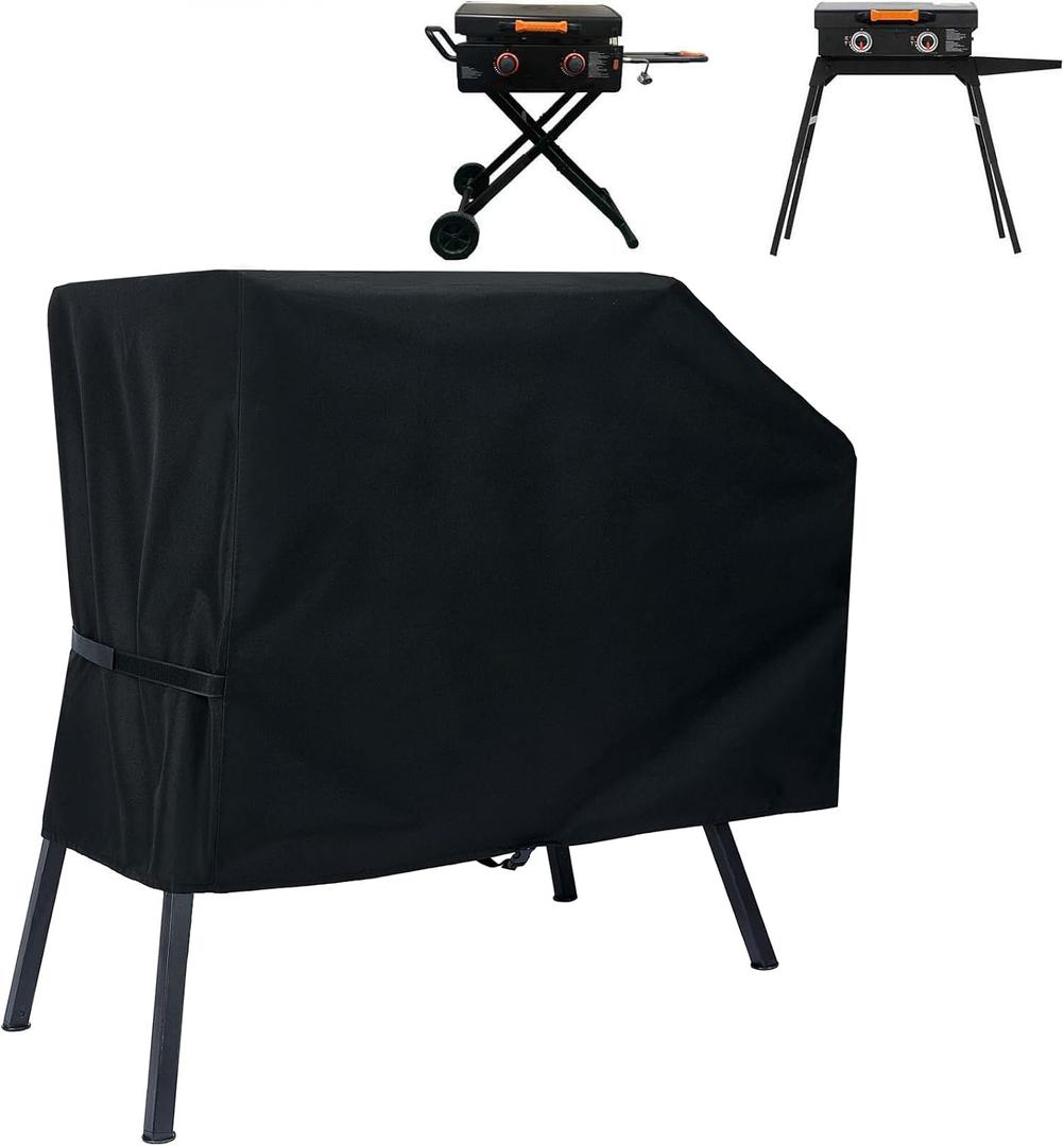 NOELIFE Grill Cover for Blackstone 22 inch Griddle with Hood and Stand, Waterproof Griddle Accessories for Blackstone 17 and 22 inch, Windproof and UV Resistant (Cover only)
