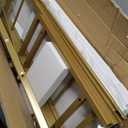 Over The Toilet Storage Rack with 3-Tier Shelves, Space Saver Toilet Shelf, Laundry Organizer with Hooks for Over Toilet Storage and Space Saver (White & Gold)