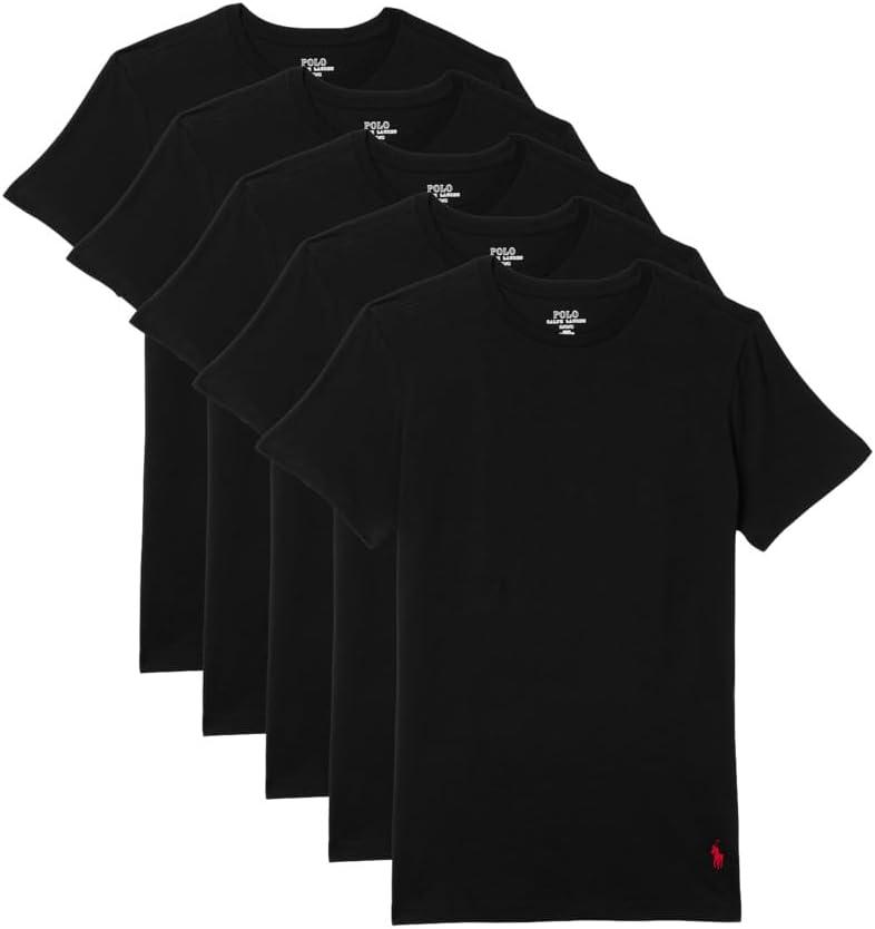 Polo Ralph Lauren 5-Pack Slim Fit "White" T-Shirt (Small)