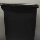 simplehuman 40 Liter / 10.6 Gallon Slim Kitchen Step Trash Can With Secure Slide Lock, Black Plastic