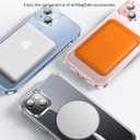 andobil for iPhone 15 Case [360 Ring Stand] [Compatible with Magsafe] Military Drop Protection Non-Yellowing Magnetic iPhone 15 Slim Thin Phone Case for Men Women - Ultra Clear, 6.1 Inches