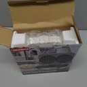 SugarWhisk 4 Inch Double Mini Waffle Maker Machine, Chaffle Maker, Waflera Electrica, Small Waffle Iron for Waffles, Keto Chaffles, Hash Browns, Cookies, Non-stick Plates (White) 9"D x 3.6"W x 9.1"H