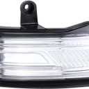 Right Side Mirror Marker Light Sequential Blink Dynamic LED Compatible With 2019-2025 Dodge Ram 1500 Blinker Indicator Turn Signal Light Replace#68402096AA