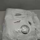 BONZER 100% Blackout Curtains 84 inches Long - 4 Panels Full Light Blocking White Window Drapes for Bedroom, Total Privacy Grommet Room Darkening Curtain with Black Backing for Living Room, Patio Door