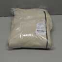 NICETOWN Living Room Completely Shaded Draperies, Privacy Protection & Noise Reducing Ring Top Drapes, Black Lined Insulated Window Treatment Blackout Curtain Panels (Beige, 2 Pieces, W37 x L84)