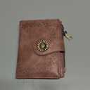SENDEFN Small Wallets for Women Bifold RFID Blocking Leather Card Holder Compact Wallet with Zipper Coin Pocket