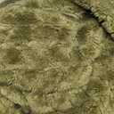 Fleece Throw Blanket for Couch and Bed,Extra Soft Warm Decorative Fuzzy Throws for Women,Lightweight Cozy Blankets Size 50x60 Inches, Olive Green