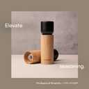 LARS NYSØM Wooden Salt and Pepper Grinder Set Manual - Salt and Pepper Mills with Adjustable Ceramic Grinder - Elegant Beechwood Pepper and Salt Mill Set for Dining Table (Stone Blue)