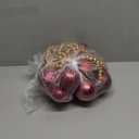 Christmas Ball Ornaments - 25pcs Shatterproof Christmas Ornaments Set Plastic Hanging Christmas Decorations for Xmas Tree Holiday Party Decor, 6 Styles in 4 Sizes (Burgundy) 12 Feet Christmas Wooden Bead Garland Wood