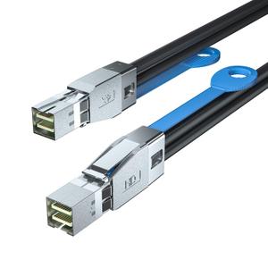 10Gtek 12G Mini SAS HD SFF-8644 to SFF-8644 Cable for NVMe Enclosure/Storage Array, SAN & JBOD Compatibility, 100-Ohm, 0.5-m(1.6ft)